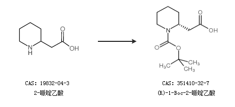 (R)-1-Boc-2-哌啶乙酸的合成路线及哌啶乙醇相关应用